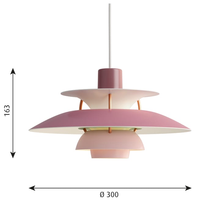 PH 5 MINI pendel, Rosa Louis Poulsen