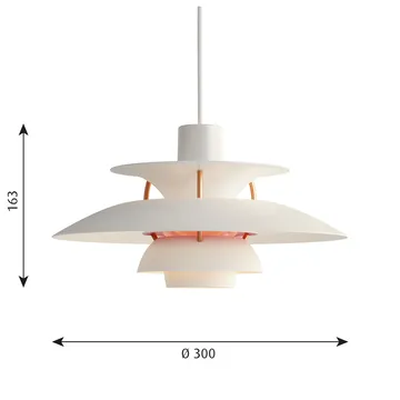 PH 5 pendel - Ø300, Modern vit - Louis Poulsen