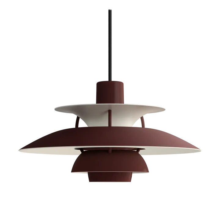 PH 5 pendel - Ø300, Monokrom burgundy - Louis Poulsen