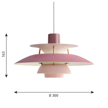 PH 5 pendel - Ø300, Rosa - Louis Poulsen