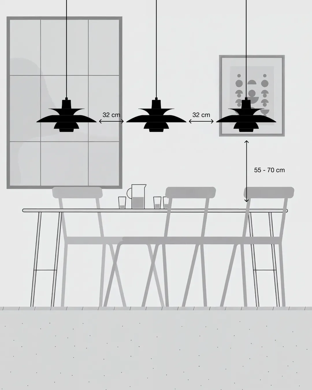 PH 5 pendel Ø32 cm, Opal pale rose Louis Poulsen