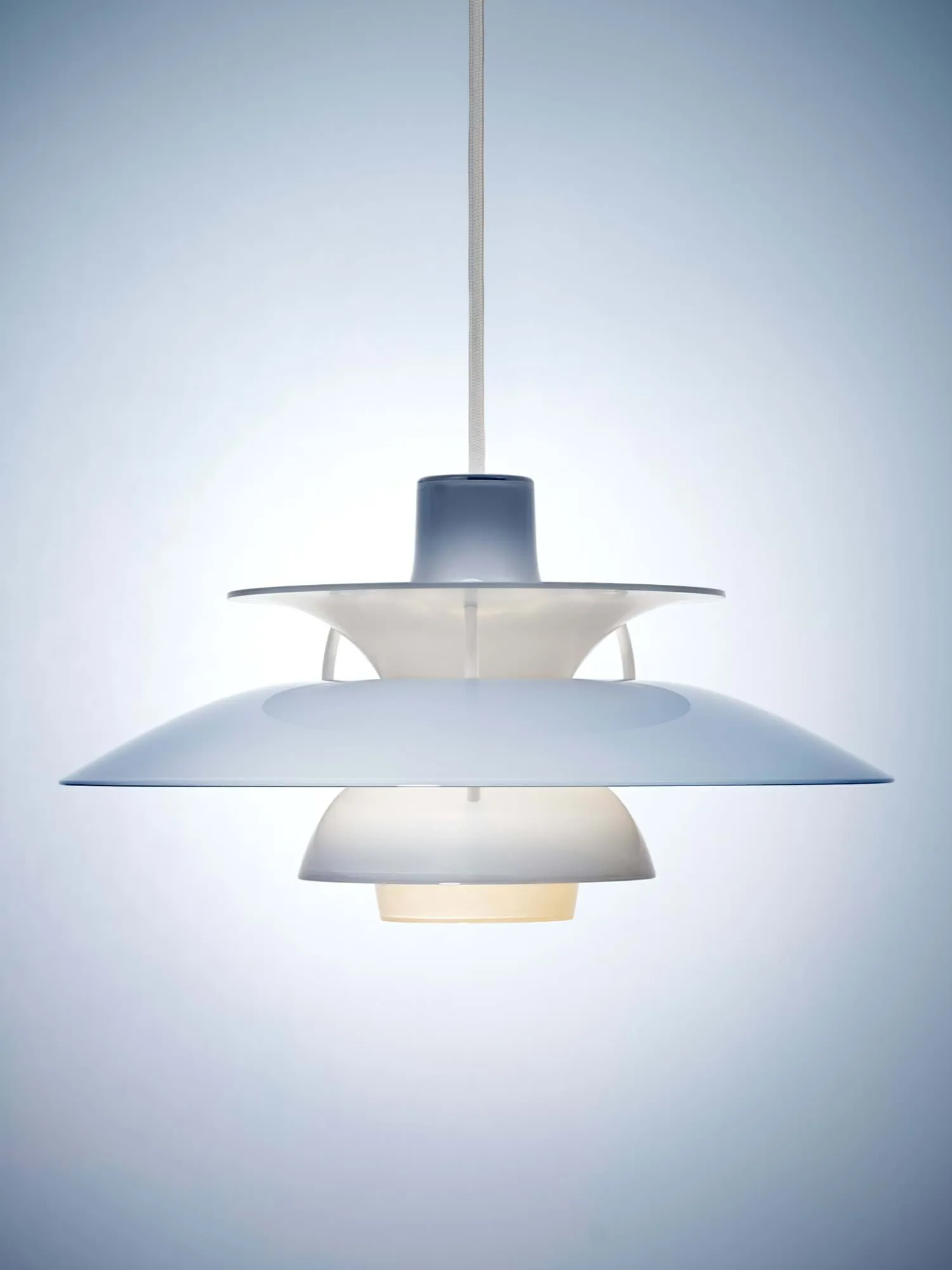 PH 5 pendel, Ø320, Opal pale blue Louis Poulsen