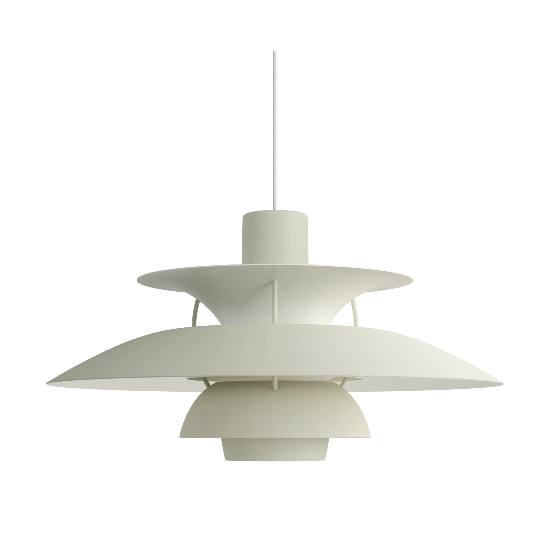 PH 5 pendel, Ø500, Monokrom Pale pewter Louis Poulsen