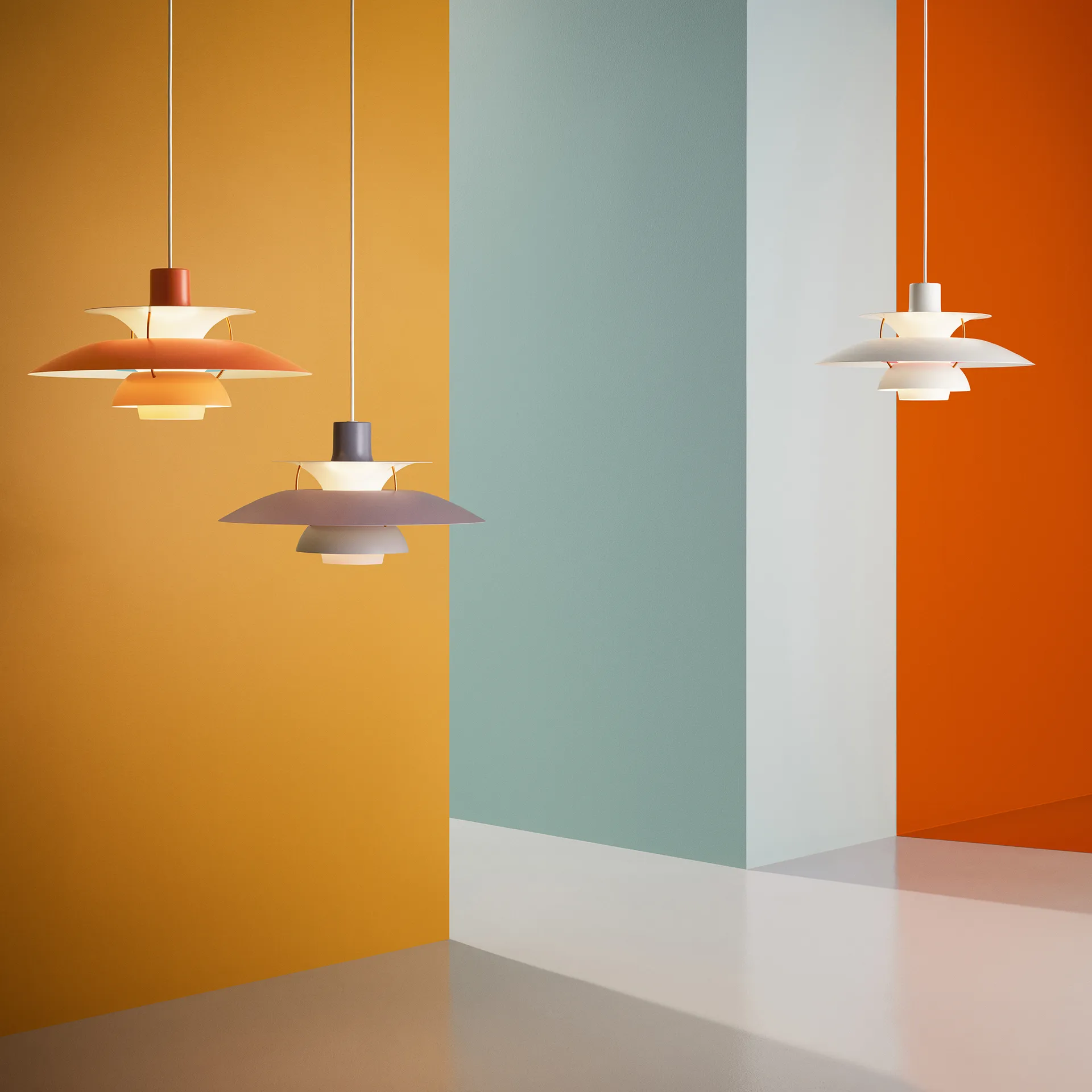 PH 5 pendel, Ø500, Orange Louis Poulsen