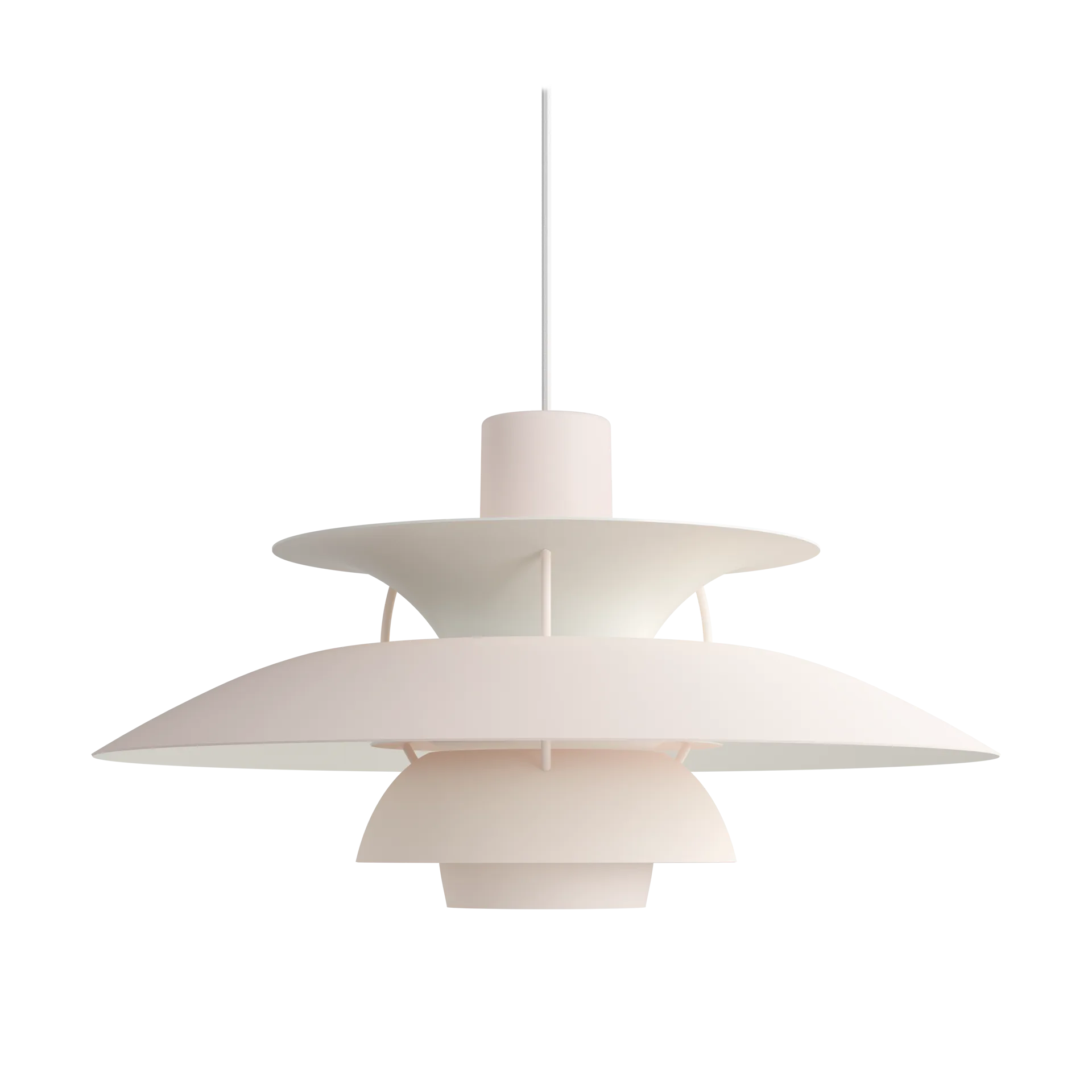 PH 5 pendel monokrom, Pale blush Louis Poulsen