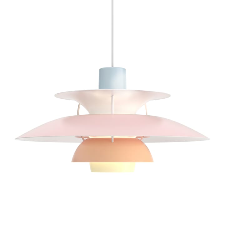 PH 5 pendel - Pastell-blå-rosa-persika - Louis Poulsen