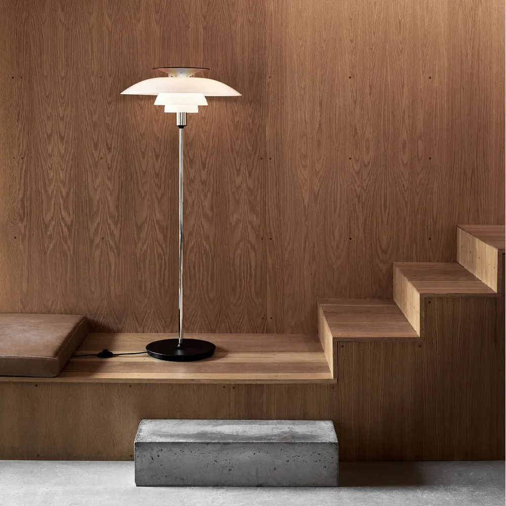 PH 80 golvlampa, Vit, vit opal akryl Louis Poulsen