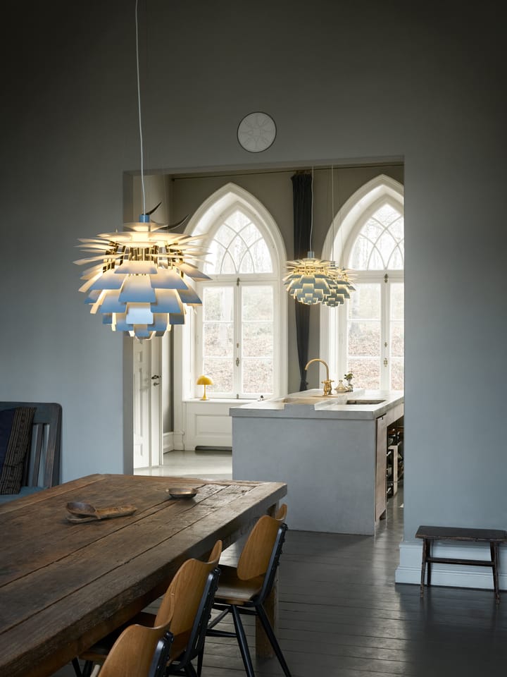 PH Artichoke pendel Ø48 cm, Dusty blue-brass metallised Louis Poulsen