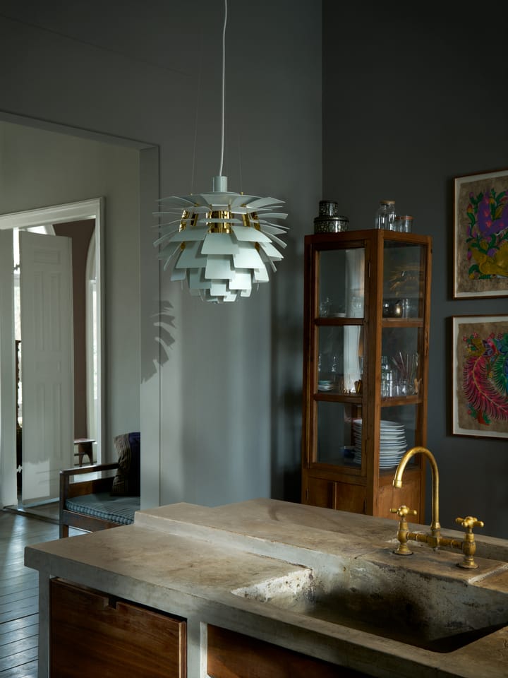 PH Artichoke pendel Ø48 cm, Dusty green-brass metallised Louis Poulsen