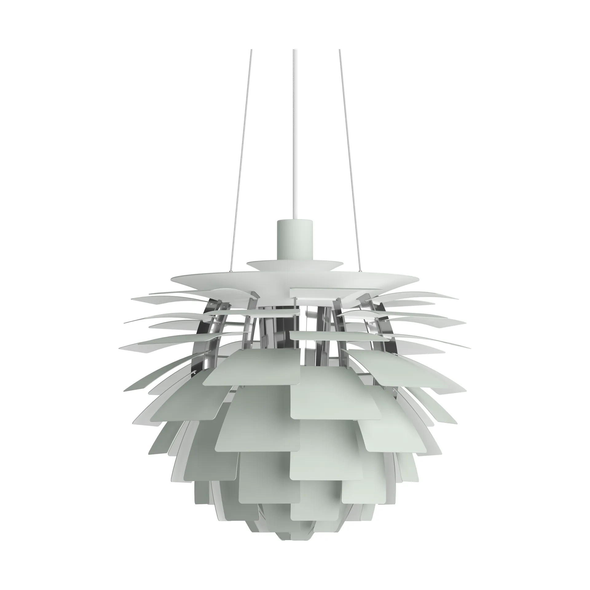 PH Artichoke pendel Ø48 cm, Dusty green-high lustre chrome plated Louis Poulsen