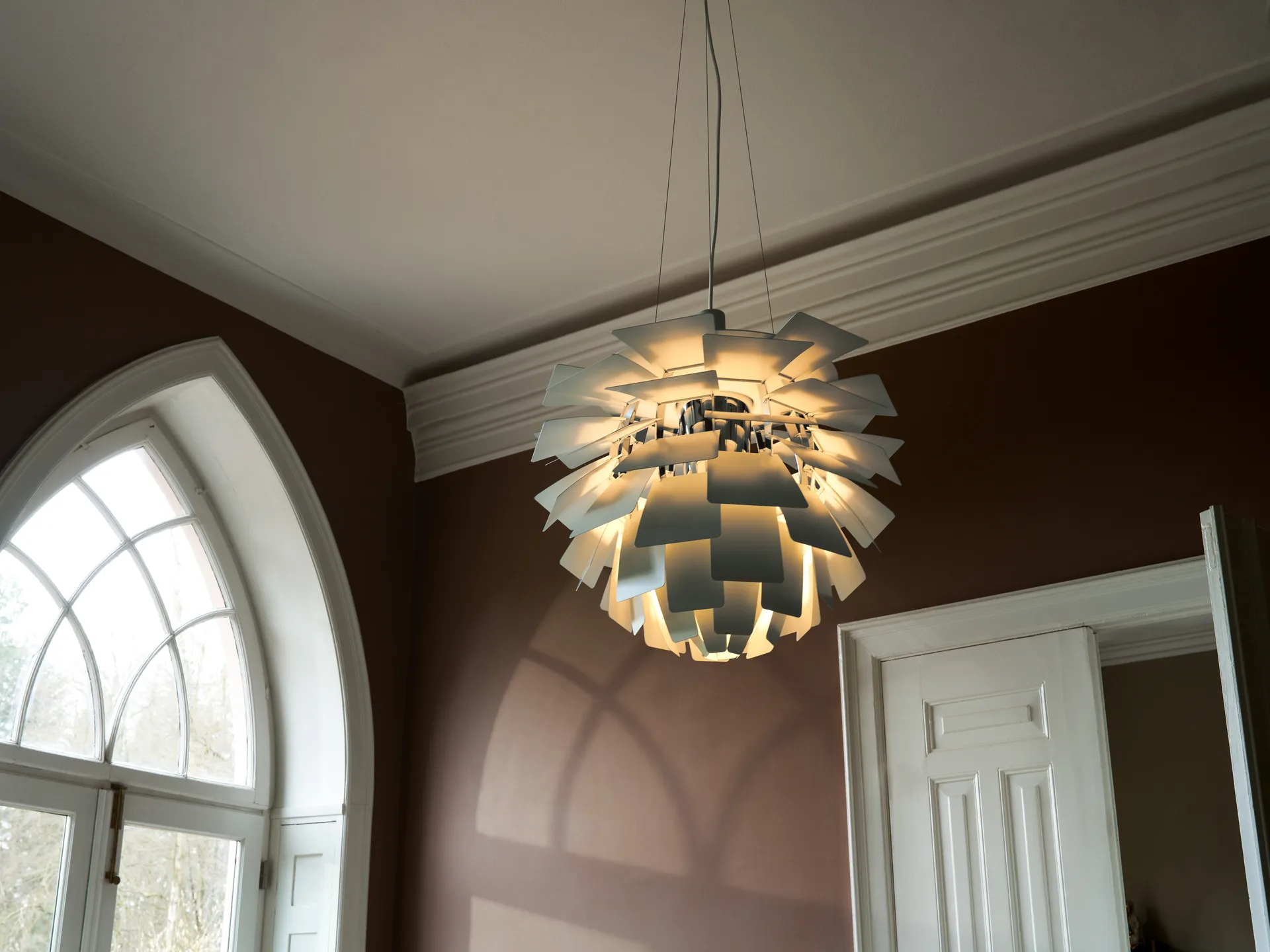 PH Artichoke pendel Ø48 cm, Dusty green-high lustre chrome plated Louis Poulsen