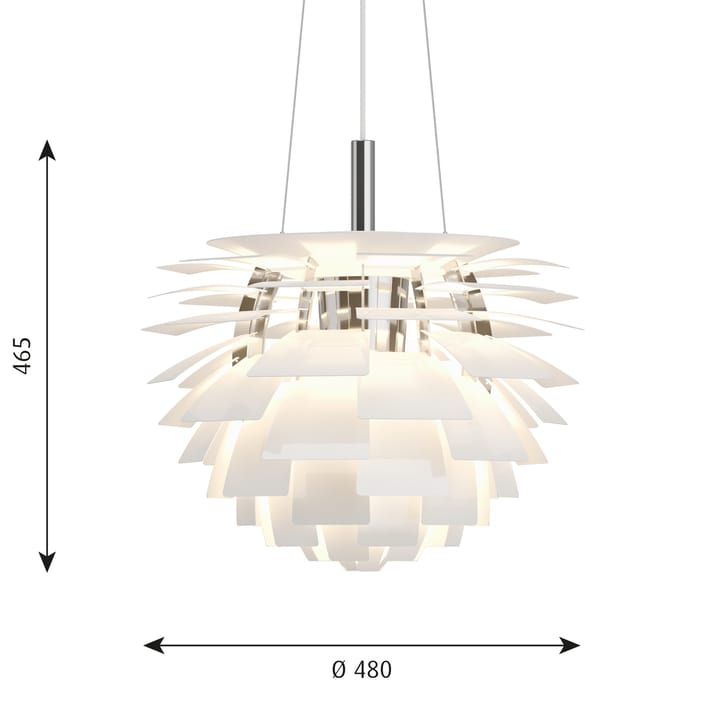 PH Artichoke pendel Ø48 cm - Vit - Louis Poulsen