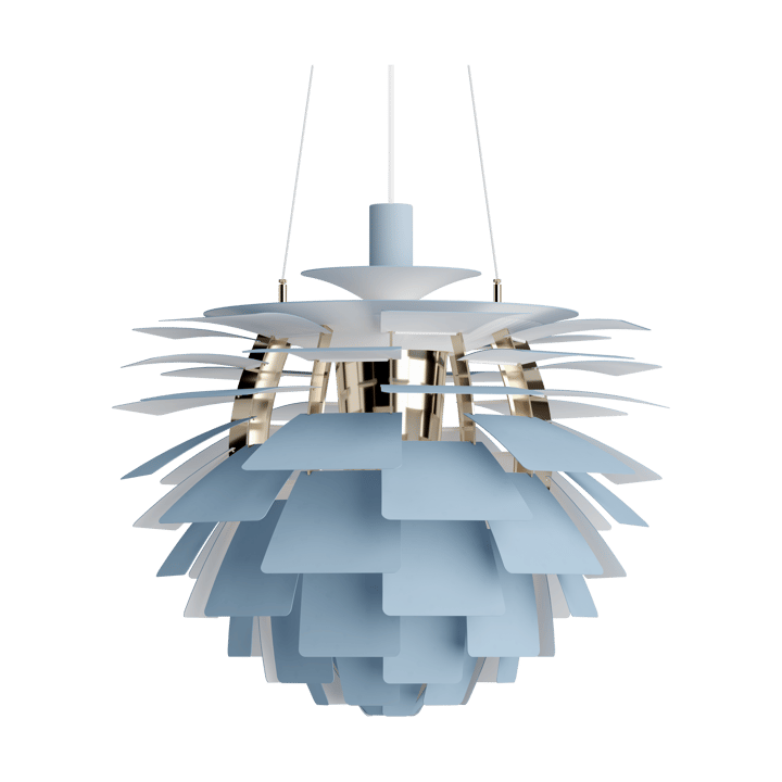 PH Artichoke pendel Ø60 cm - Dusty blue-brass metallised - Louis Poulsen