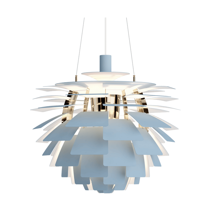 PH Artichoke pendel Ø60 cm, Dusty blue-brass metallised Louis Poulsen