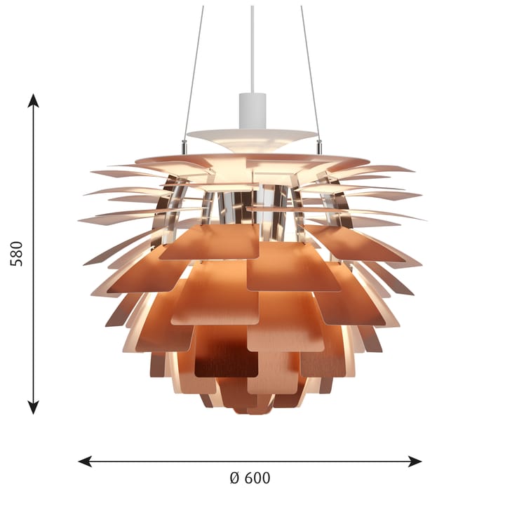 PH Artichoke pendel Ø60 cm - Koppar - Louis Poulsen