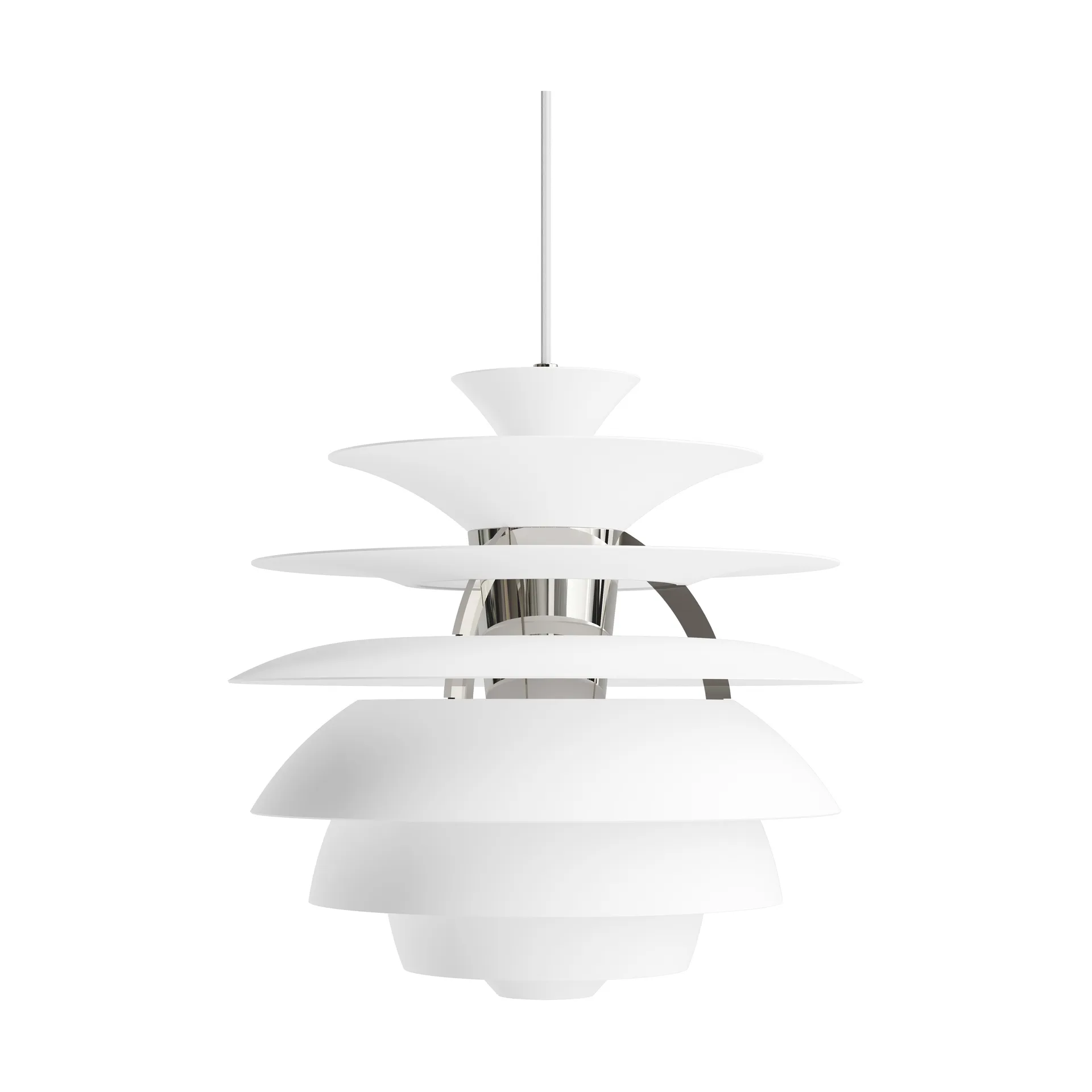 PH Snowball pendel E27, Soft white-chrome Louis Poulsen