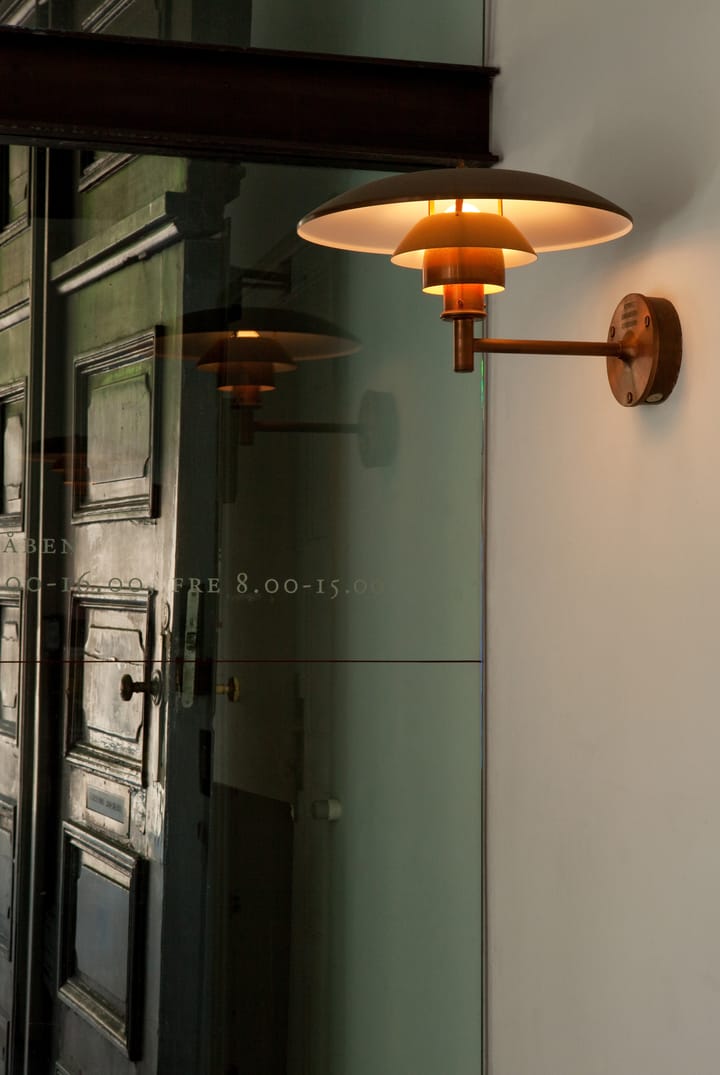 PH vägglampa, Brushed copper Louis Poulsen