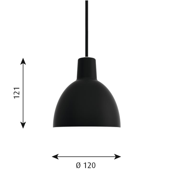Toldbod 120 pendel, Svart Louis Poulsen