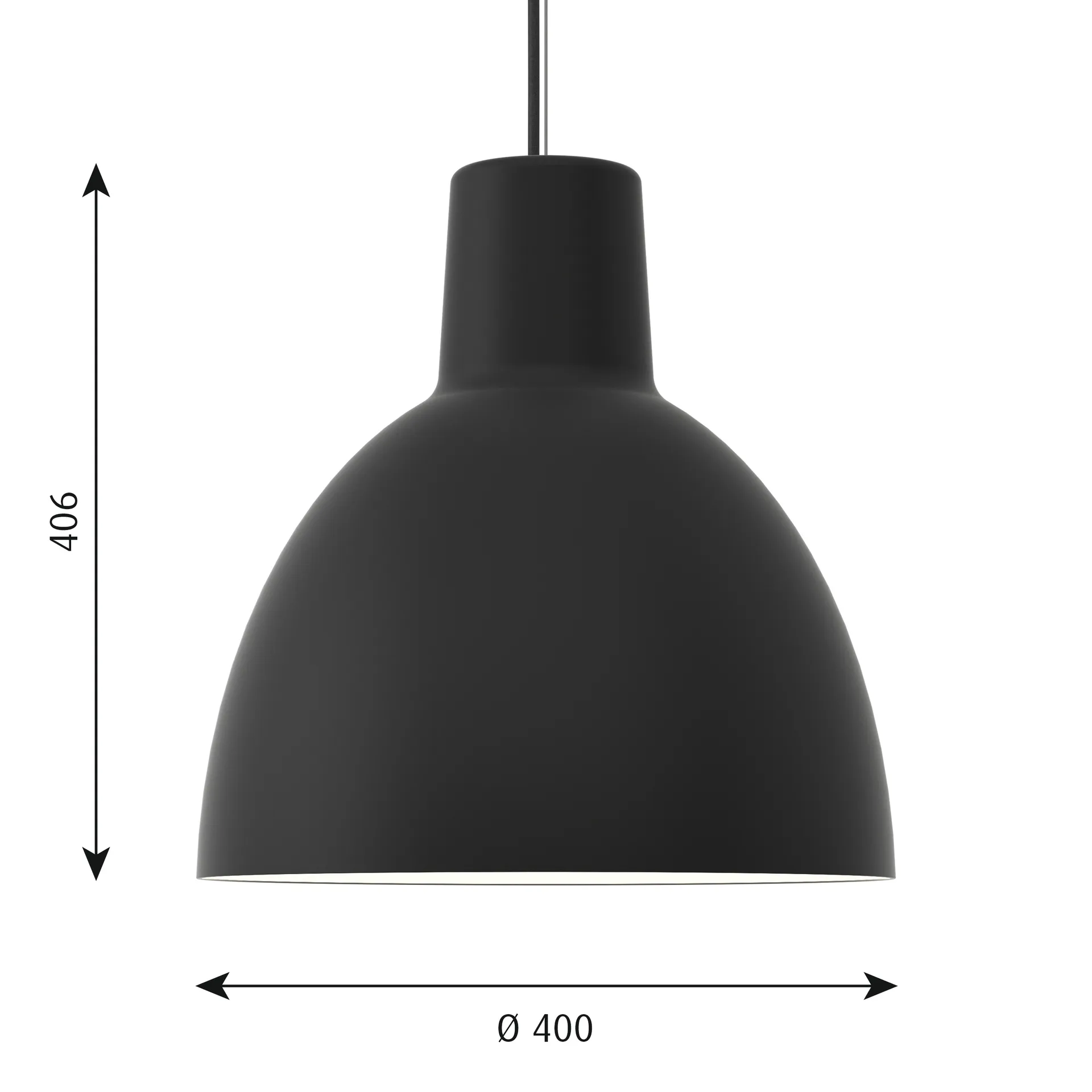 Toldbod 400 pendel, Svart Louis Poulsen