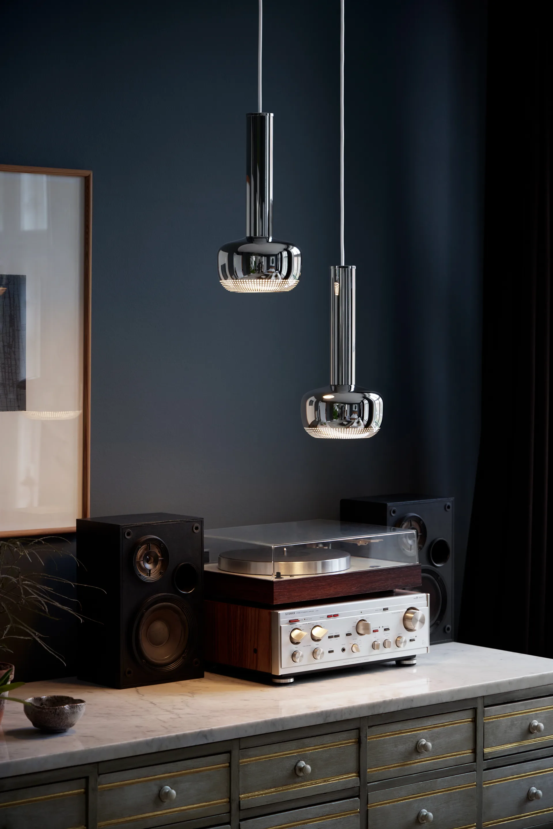 VL 56 pendel, Förkromad högglans Louis Poulsen