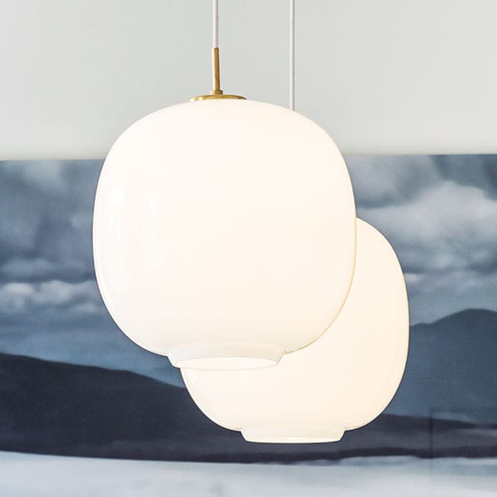 VL45 Radiohus LED stor pendel, Brass-white opal glass Louis Poulsen