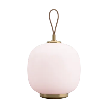 VL45 Radiohus portabel lampa Ø17,5 cm - Brass-pale rose glass - Louis Poulsen