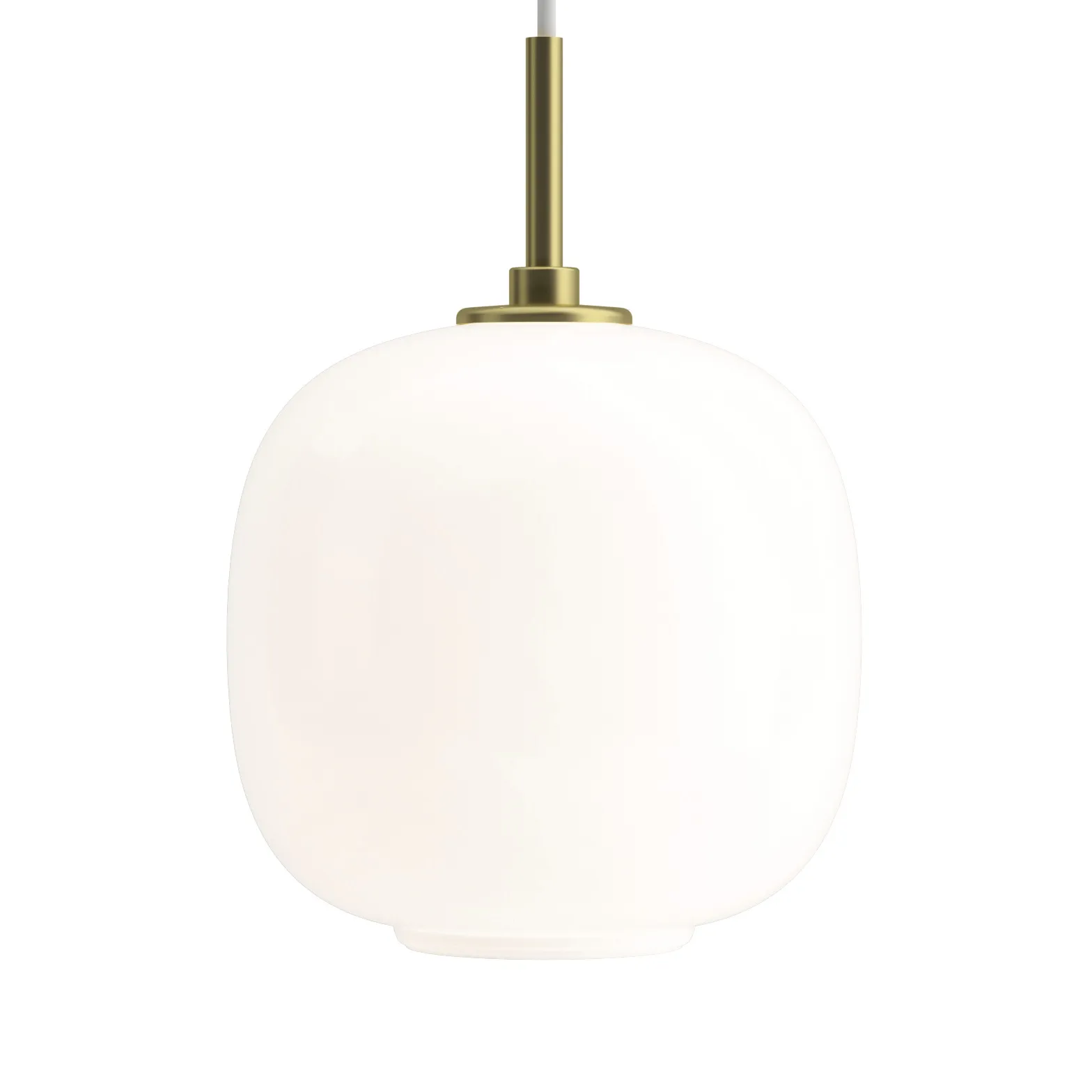 VL45 Radiohuspendel Ø17,5 cm, Brass-white opal glass Louis Poulsen