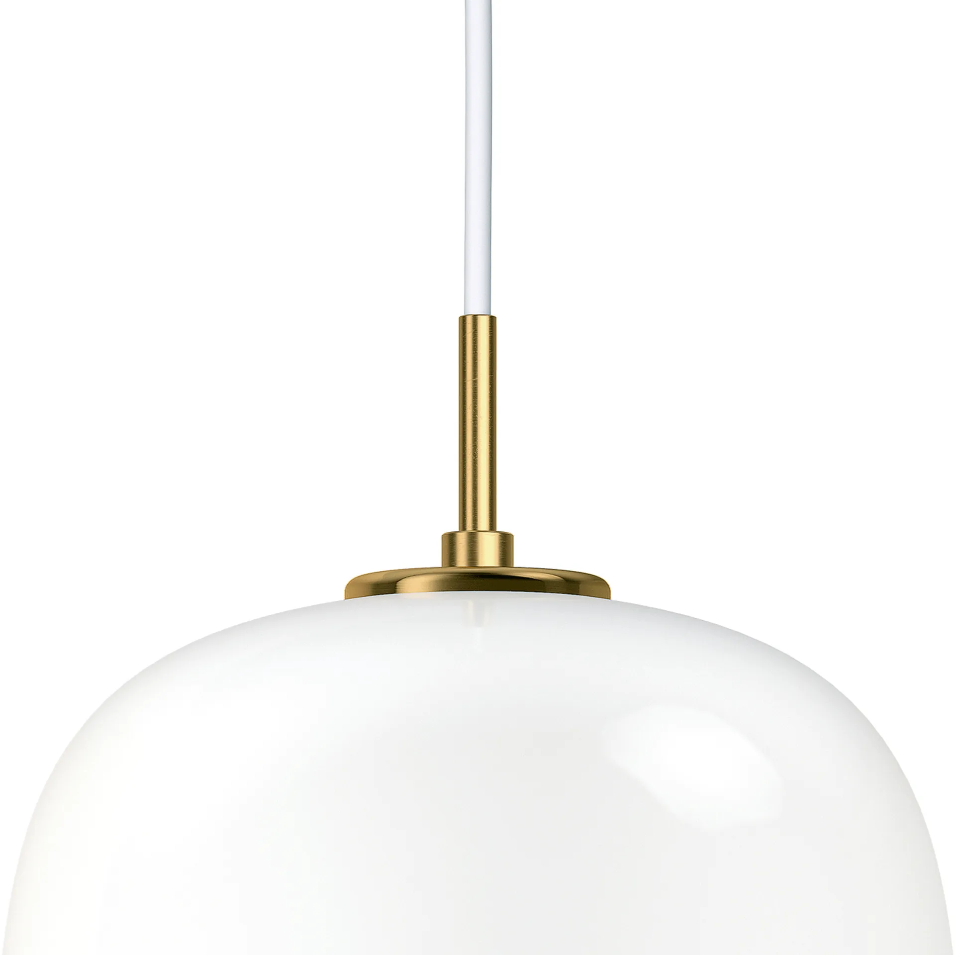 VL45 Radiohuspendel Ø25 cm, Brass-white opal glass Louis Poulsen