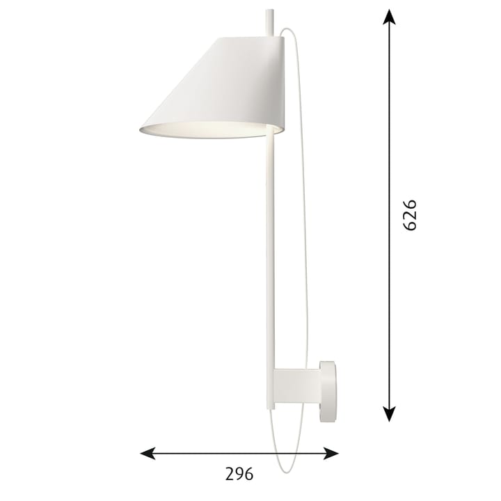 Yuh vägglampa, Vit Louis Poulsen