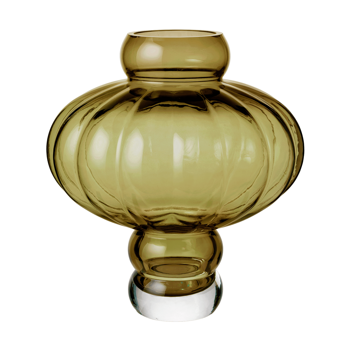 Louise Roe Balloon 08 vas 30 cm Olive | Skandinavisk Design | Vaser | Grön