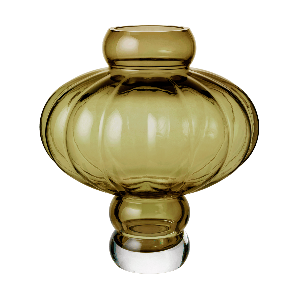 Louise Roe Balloon vas 20 cm Olive | Skandinavisk Design | Vaser | Grön