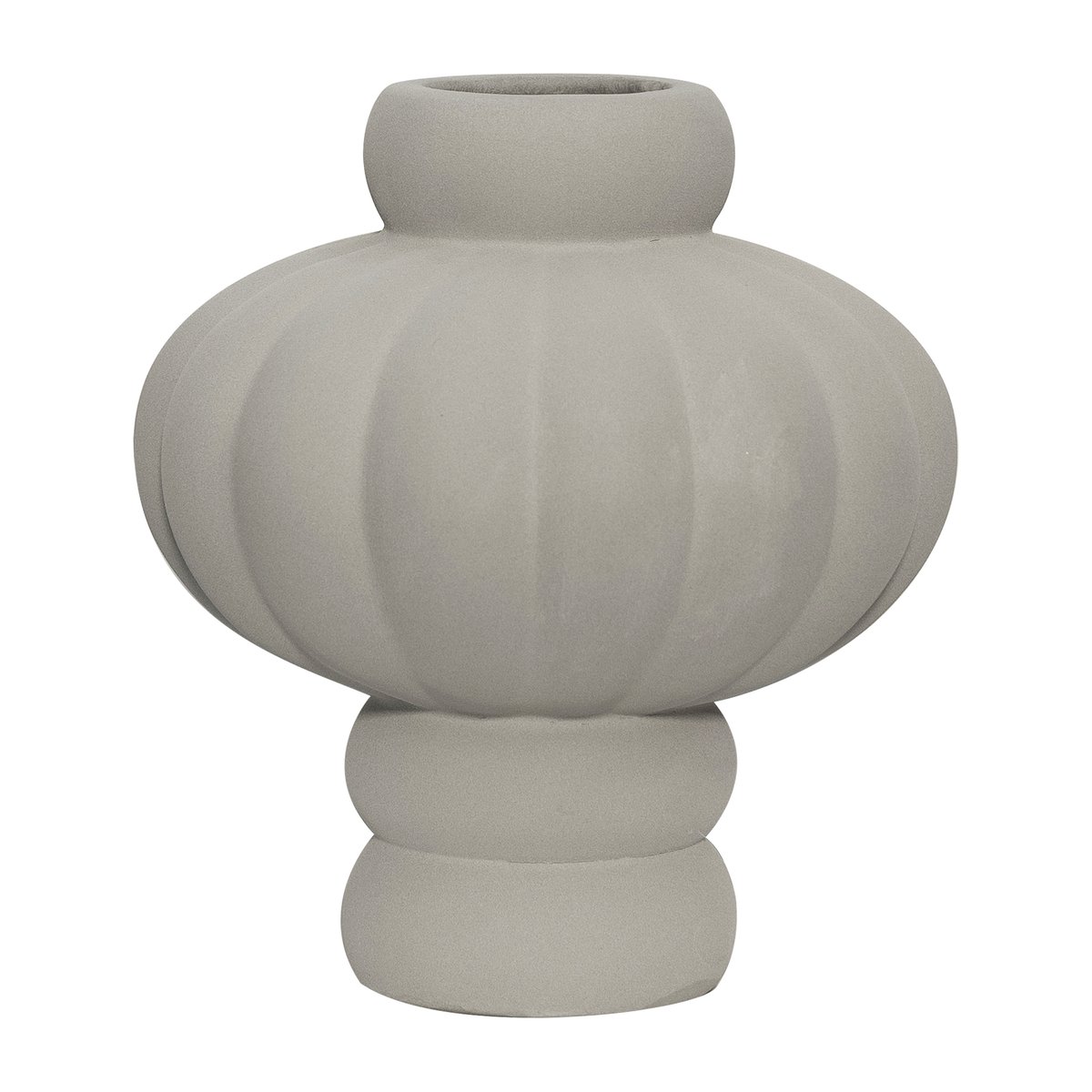 Louise Roe Balloon vas 20 cm Sanded Grey | Skandinavisk Design | Vaser | Grå
