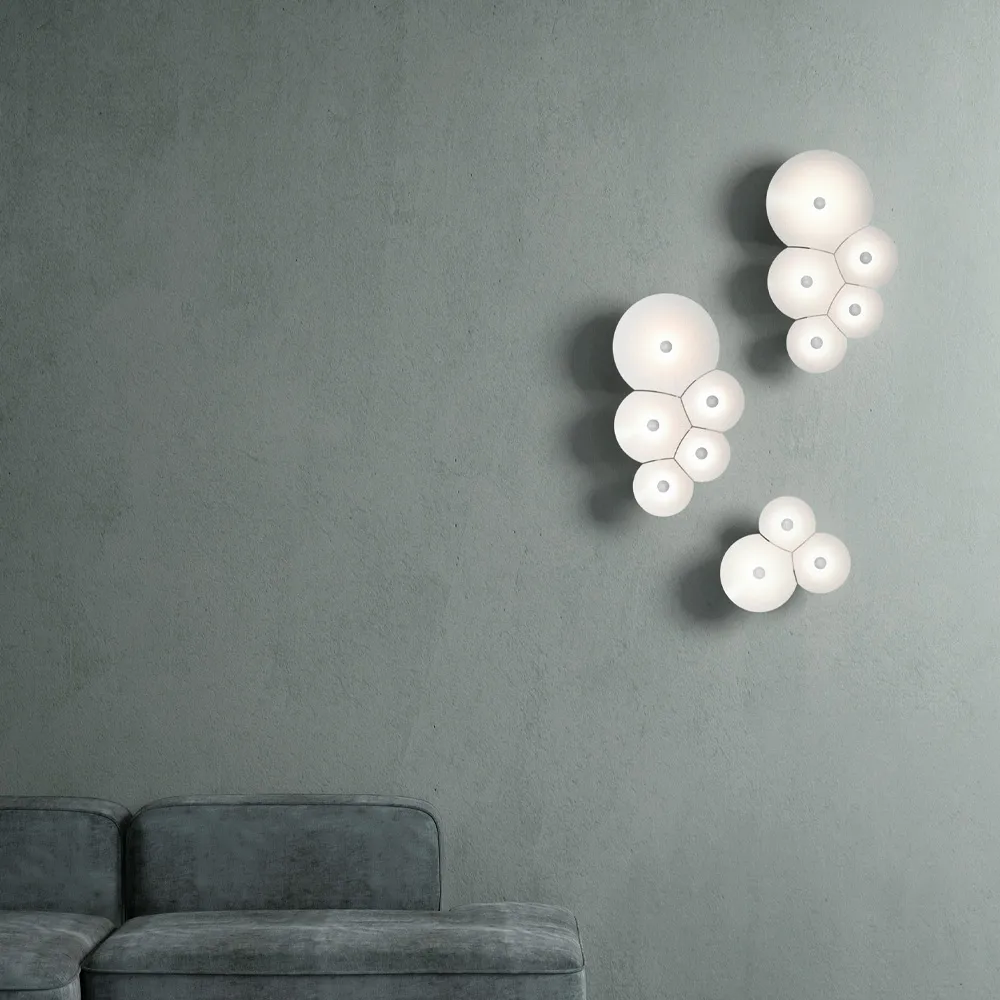 Bulbullia vägglampa, vit Luceplan