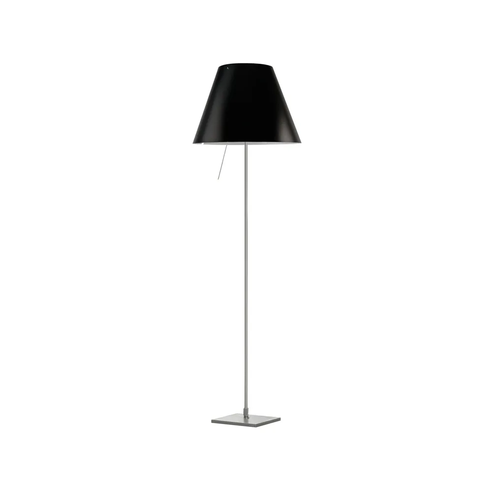 Costanza D13 t.i.f. golvlampa, liquorice Luceplan