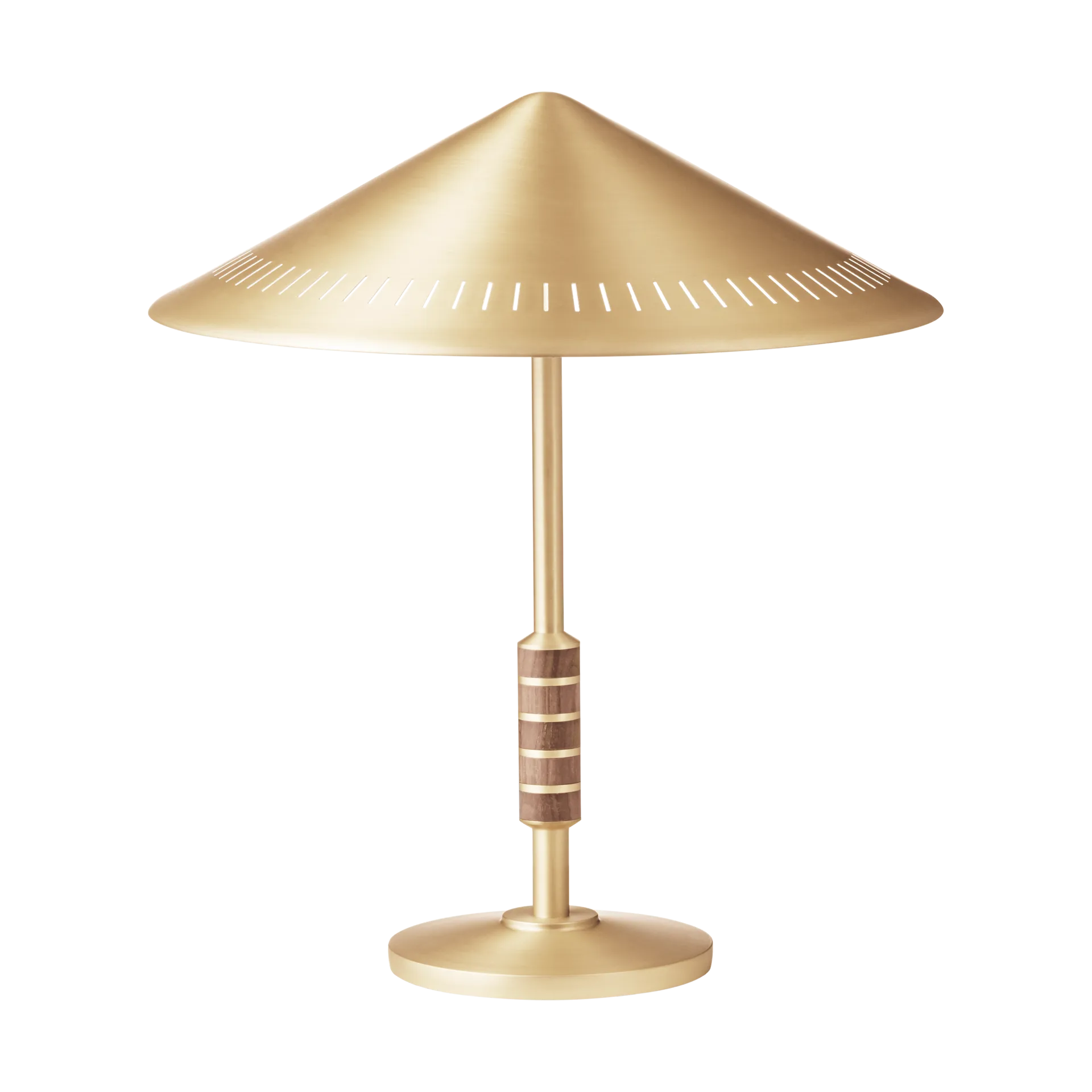 Governor 405 bordslampa, Brass-walnut LYFA