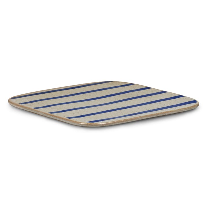 DAN-ILD remsa serveringsfat 27x27 cm - Blå - Lyngby Porcelæn