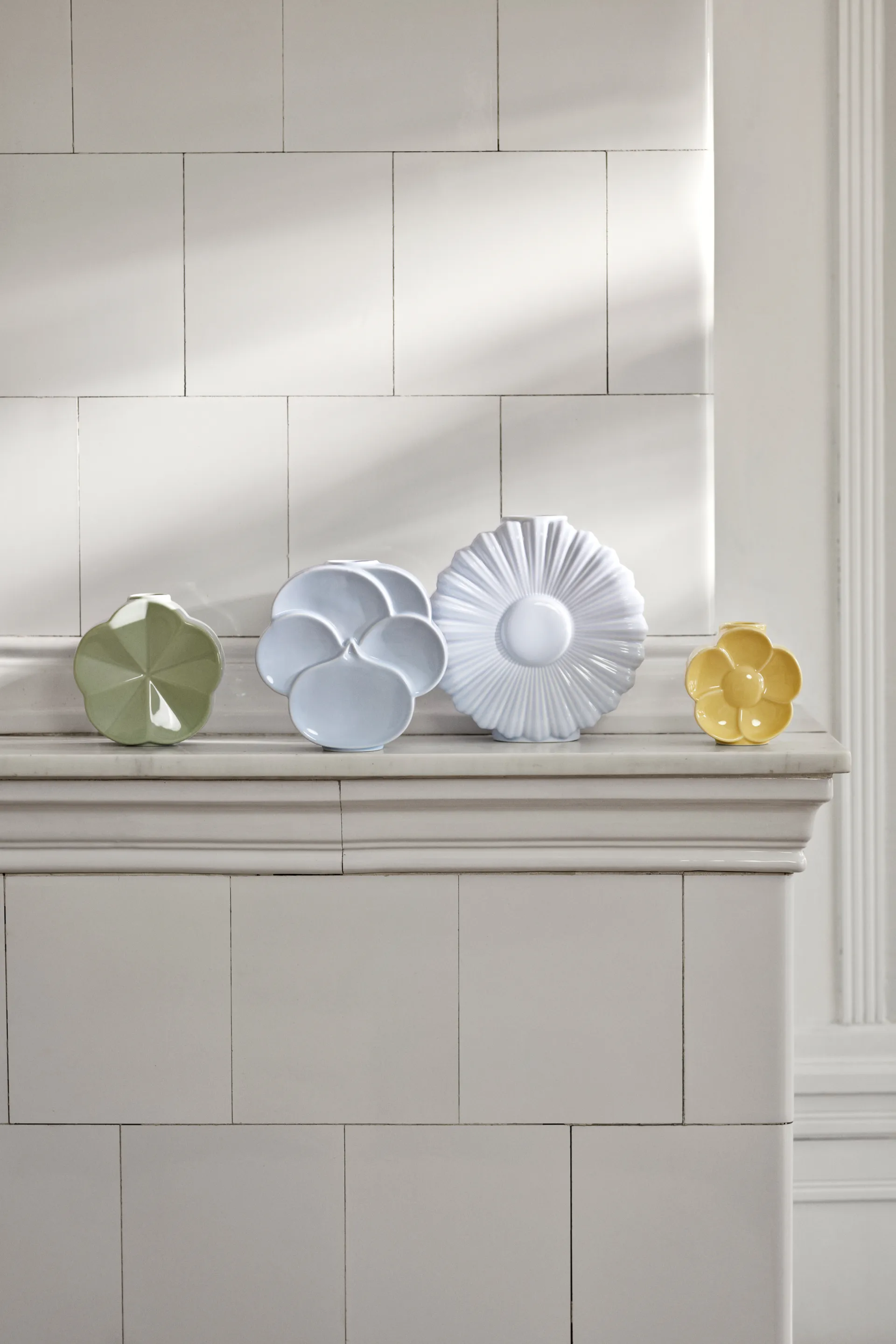 Flower vas, Åkervinda, 14 cm Lyngby Porcelæn