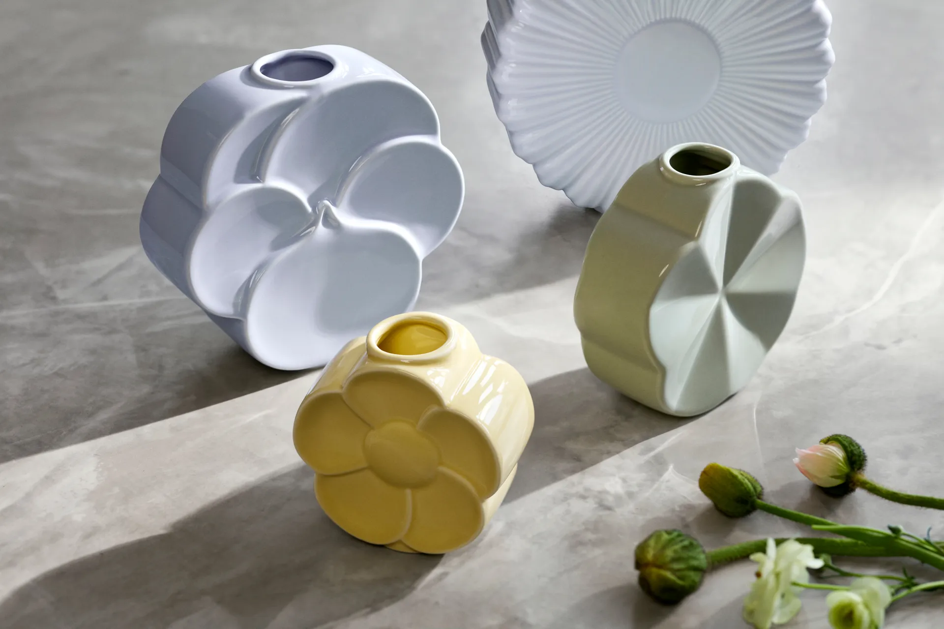 Flower vas, Smörblomma, 11,5 cm Lyngby Porcelæn