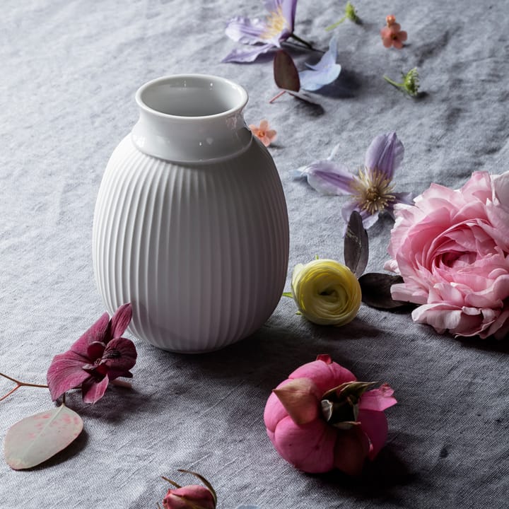 Lyngby Curve vas 12 cm, Vit Lyngby Porcelæn