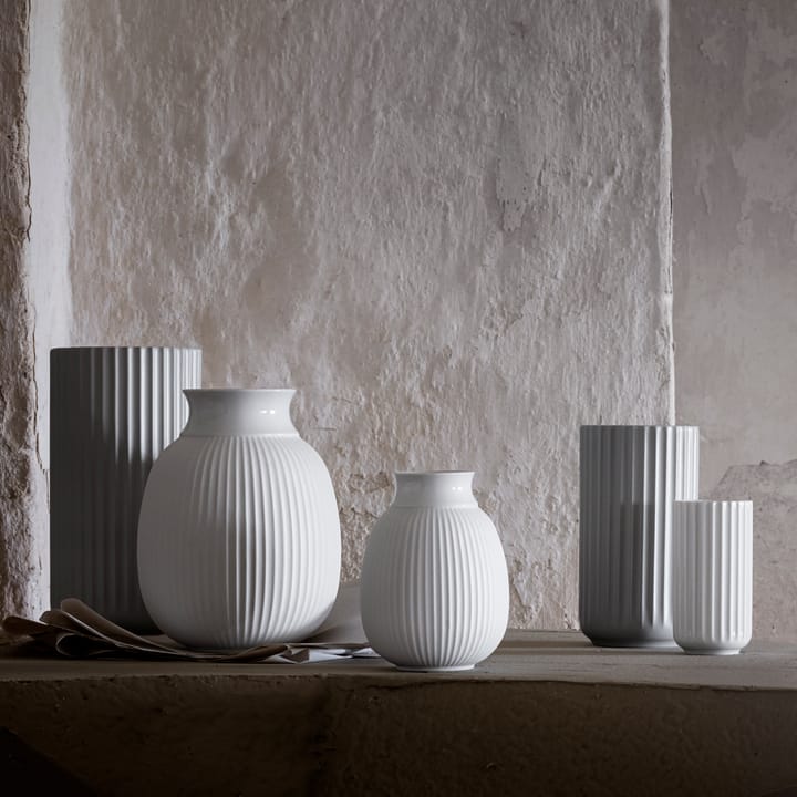 Lyngby Curve vas 12 cm, Vit Lyngby Porcelæn
