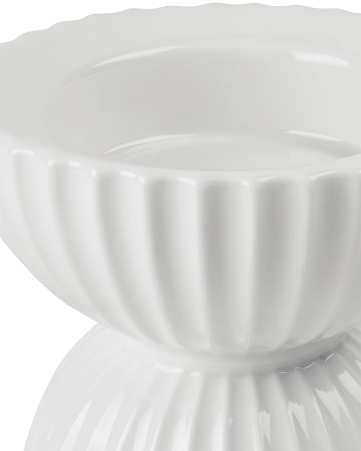 Lyngby Tura blockljusstake Ø11,5 cm, Vit Lyngby Porcelæn