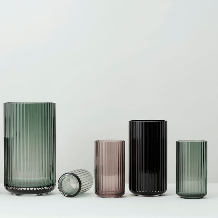 Lyngby vas glas burgundy, 20 cm Lyngby Porcelæn