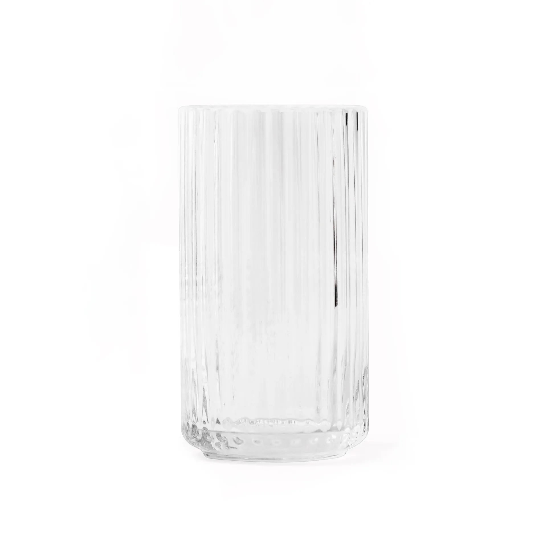 Lyngby vas glas klar, 15 cm Lyngby Porcelæn