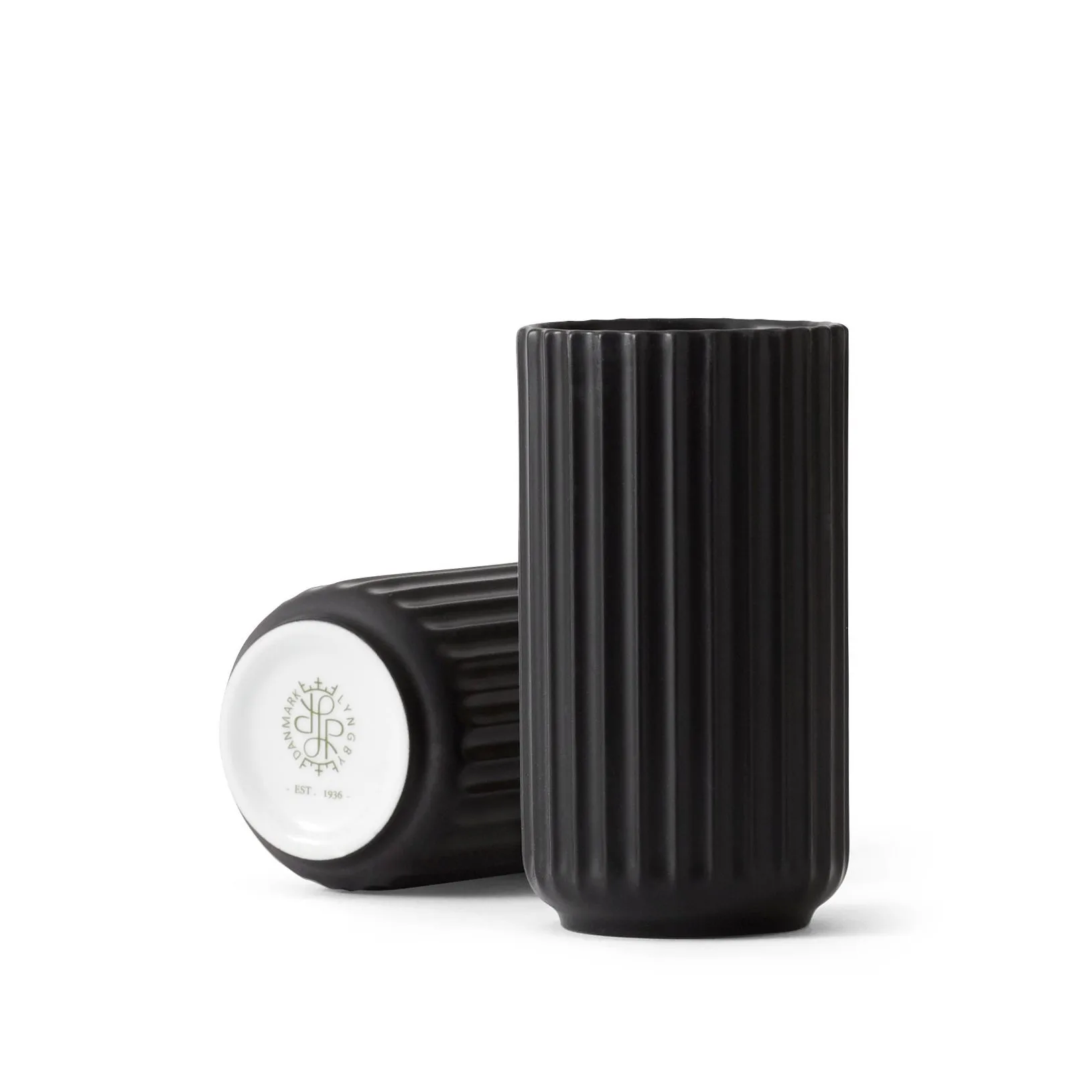 Lyngby vas svart matt, 12 cm Lyngby Porcelæn