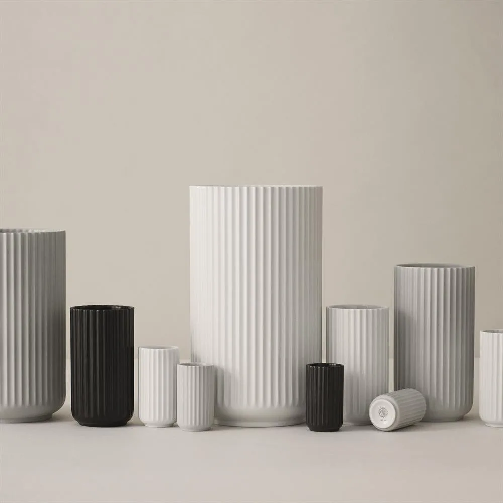 Lyngby vas svart matt, 12 cm Lyngby Porcelæn