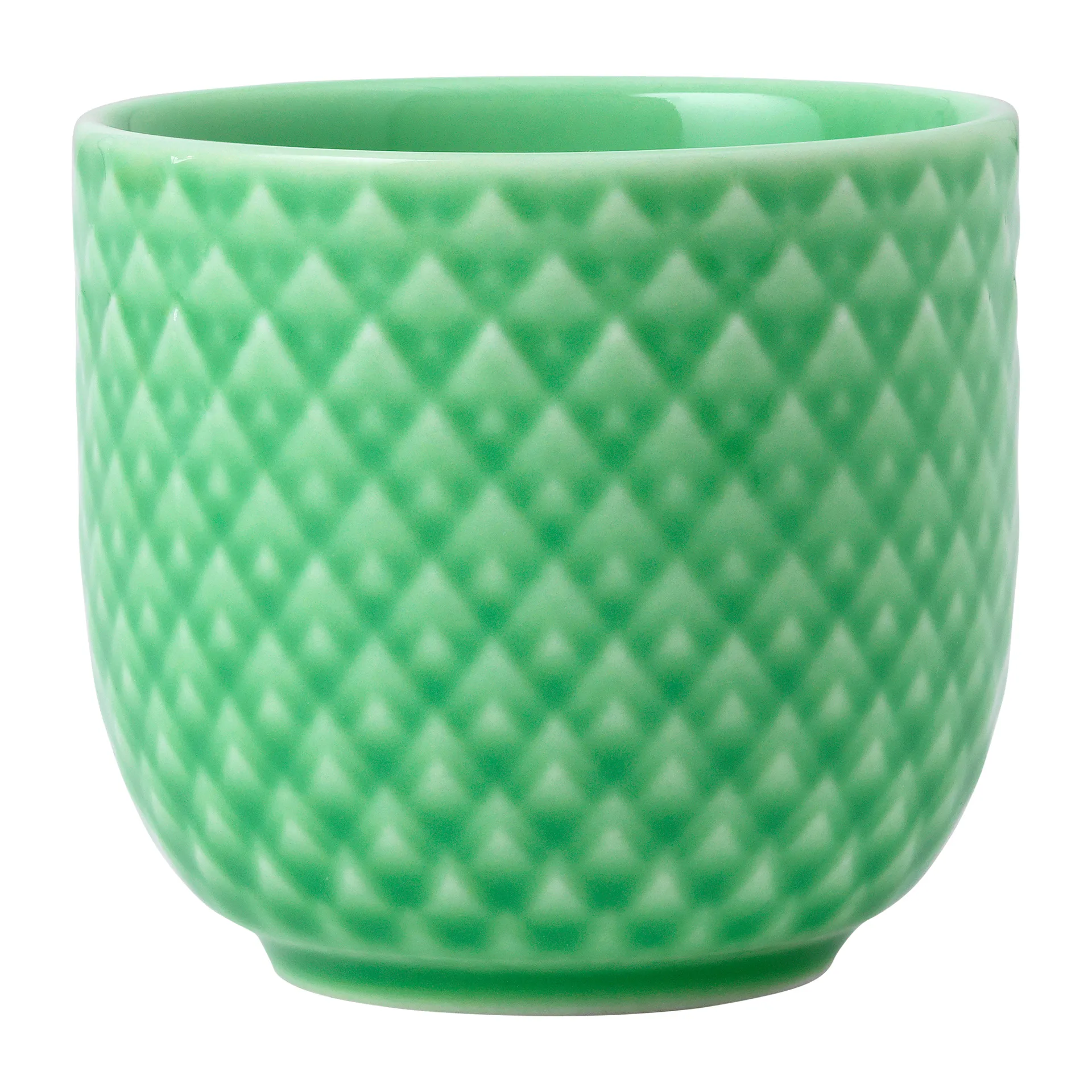 Rhombe äggkopp Ø5 cm, Grön Lyngby Porcelæn