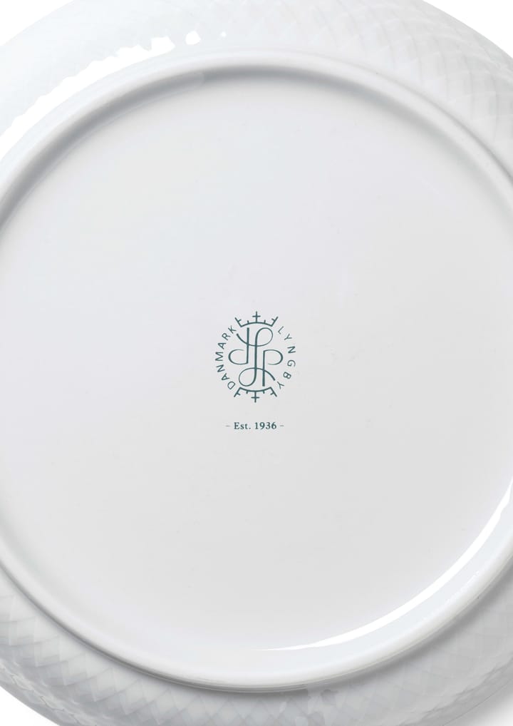 Rhombe desserttallrik Ø16 cm - Vit - Lyngby Porcelæn