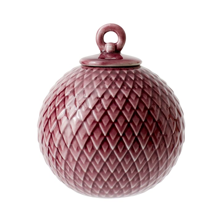 Rhombe julkula Ø7 cm - Röd - Lyngby Porcelæn