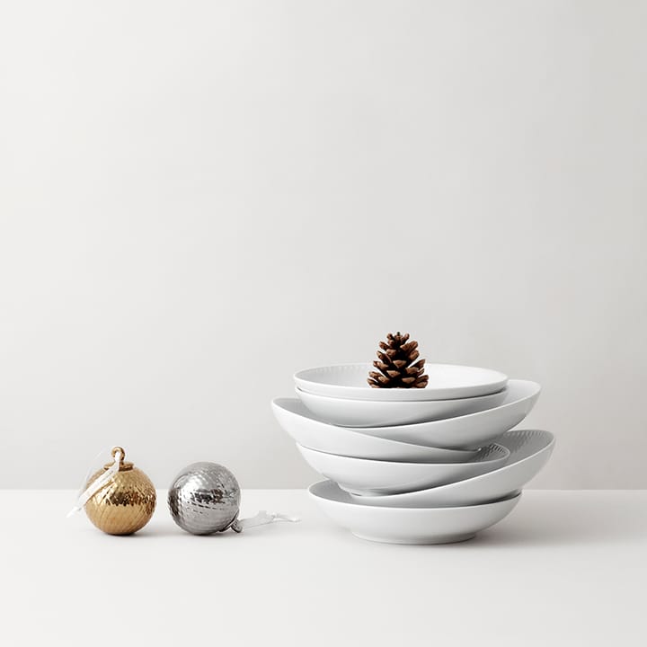 Rhombe julkula Ø7 cm, Silver Lyngby Porcelæn