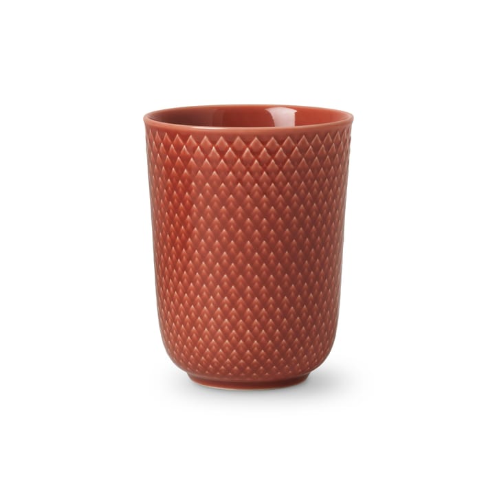 Rhombe mugg utan öra 33 cl - Terracotta - Lyngby Porcelæn